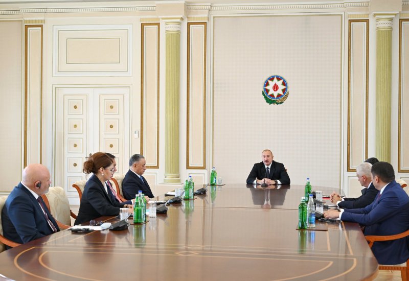Prezident İlham Əliyev TDT-yə üzv ölkələrin təhlükəsizlik üzrə rəhbər şəxslərini qəbul edib (FOTO)