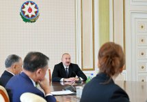 Prezident İlham Əliyev TDT-yə üzv ölkələrin təhlükəsizlik üzrə rəhbər şəxslərini qəbul edib (FOTO)