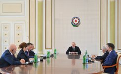 Prezident İlham Əliyev TDT-yə üzv ölkələrin təhlükəsizlik üzrə rəhbər şəxslərini qəbul edib (FOTO)