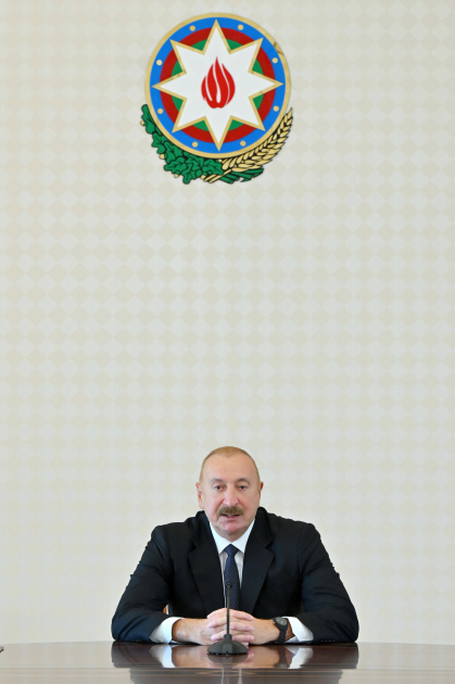 Prezident İlham Əliyev TDT-yə üzv ölkələrin təhlükəsizlik üzrə rəhbər şəxslərini qəbul edib (FOTO)