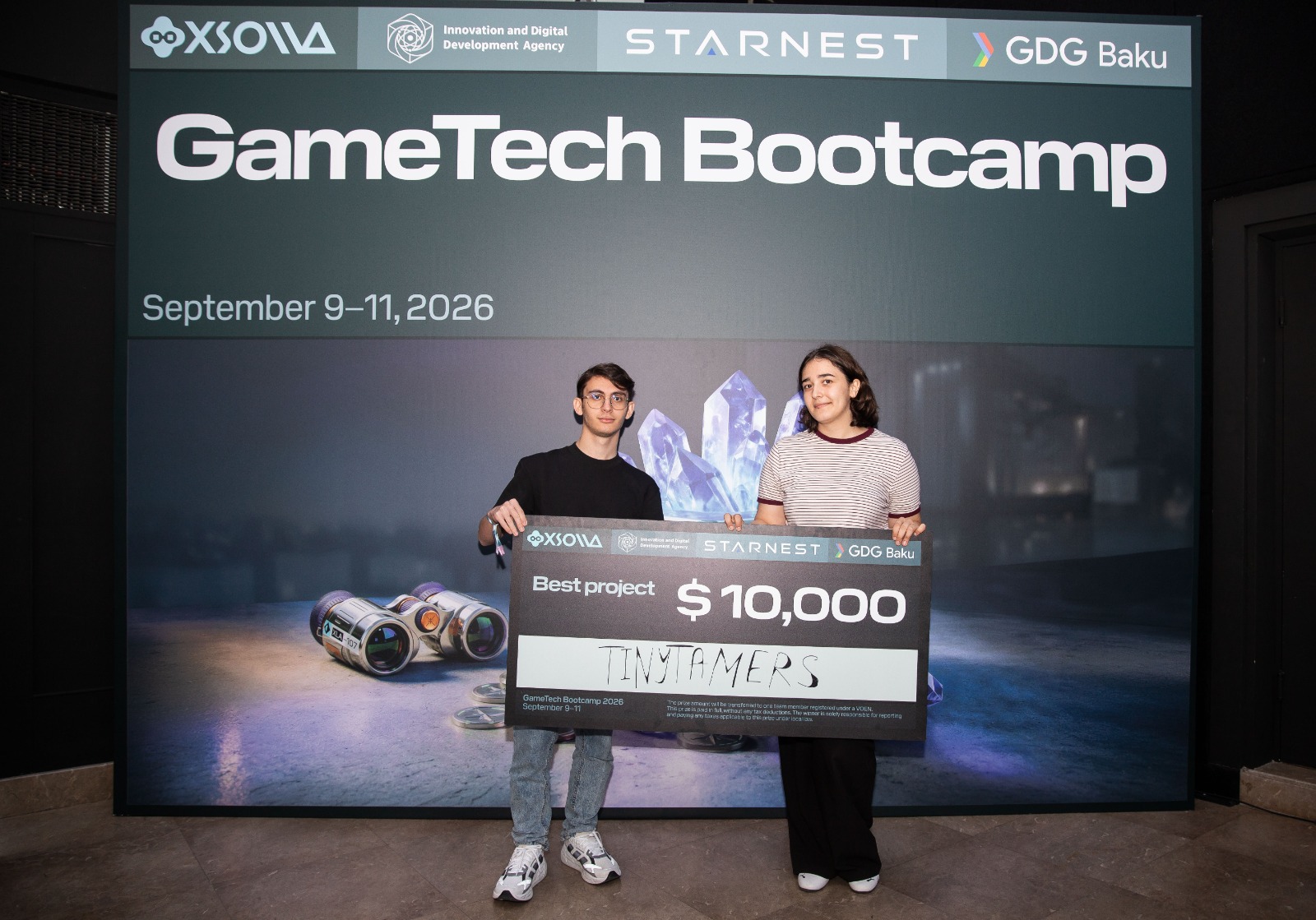 “TinyTamers” komandası “GameTech Bootcamp”də birinci oldu (FOTO)