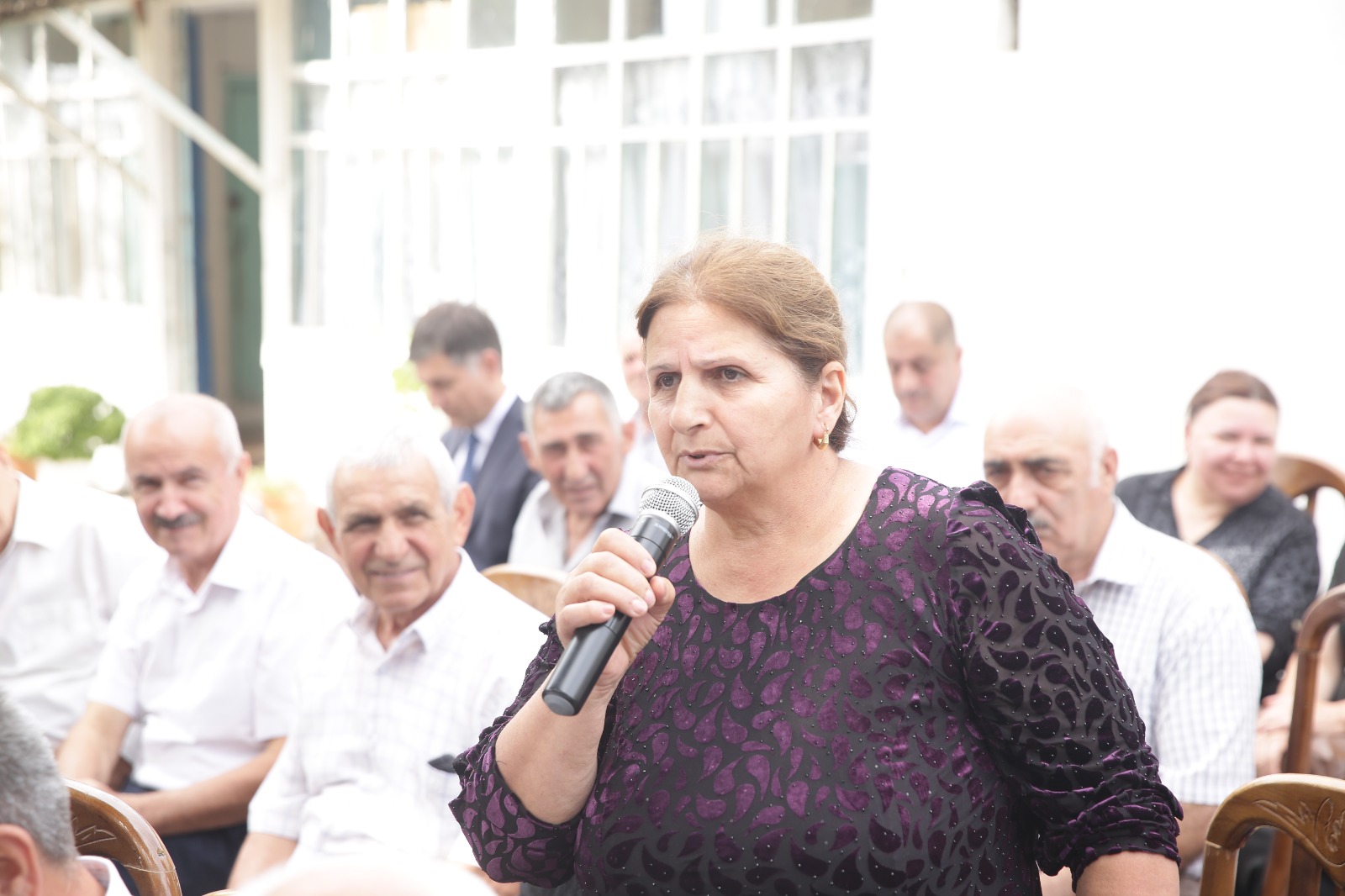 Xaçmaz Rayon İcra Hakimiyyətinin başçısı Elnur Rzayev Ağyazı Buduq kəndində sakinlərlə görüşüb (FOTO)