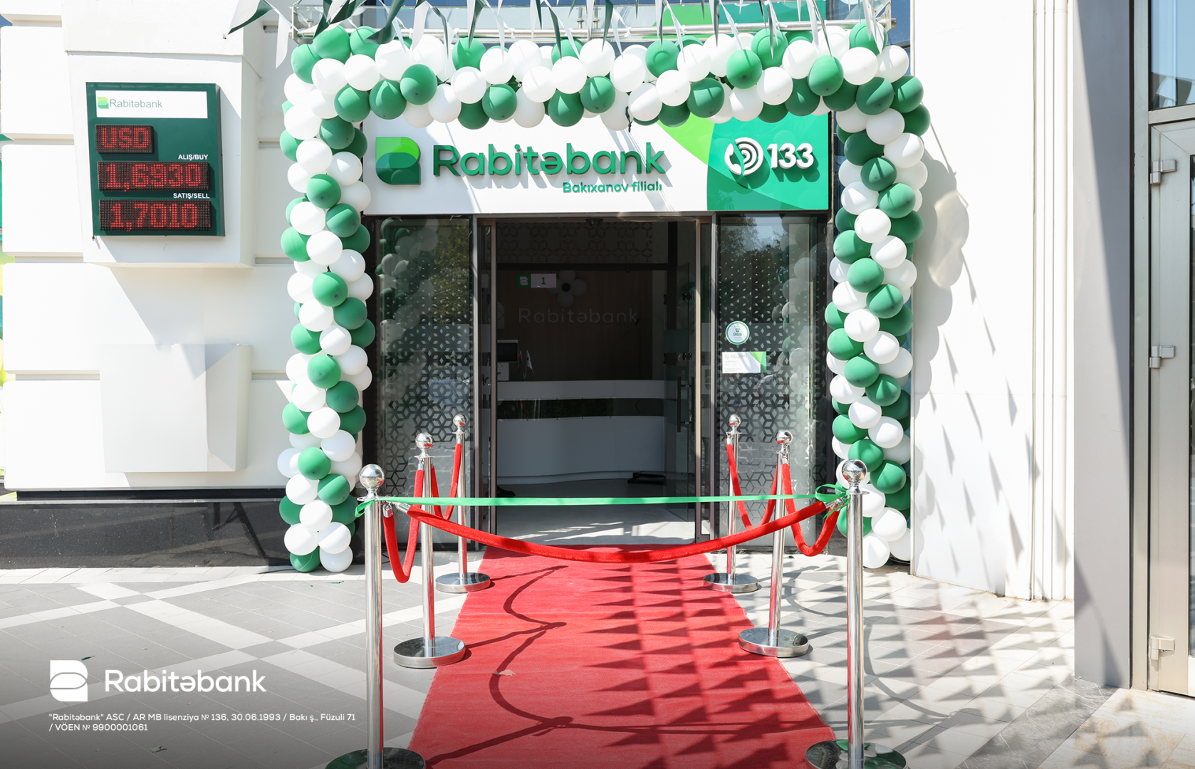 Rabitəbank 32-ci filialını Bakıxanovda açdı (FOTO)