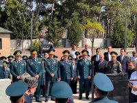 Əli Nağıyev, Zakir Həsənov və Elçin Quliyev general İsgəndər Allahverdiyevin dəfn mərasimində (FOTO)