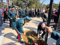 Əli Nağıyev, Zakir Həsənov və Elçin Quliyev general İsgəndər Allahverdiyevin dəfn mərasimində (FOTO)
