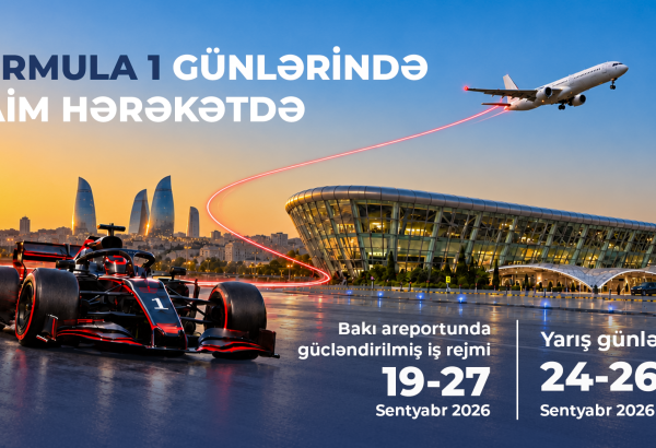 "Formula 1" ərəfəsində Heydər Əliyev Beynəlxalq Aeroportu gücləndirilmiş iş rejiminə keçəcək