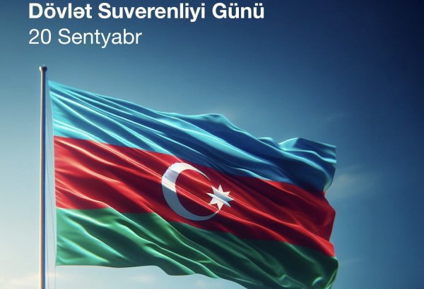 Türkiyə səfirliyi Azərbaycanın Dövlət Suverenliyi Gününü təbrik edib