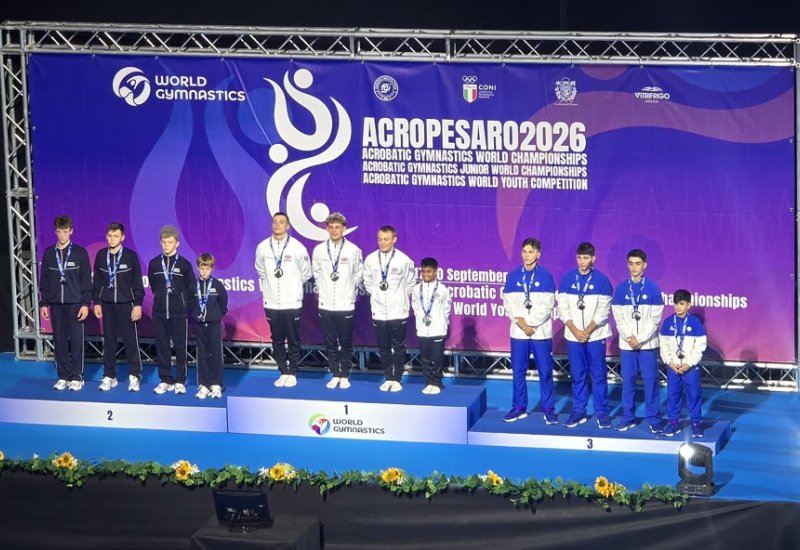 Yeniyetmə akrobatlarımız Dünya yarışında iki medal qazanıblar (FOTO)