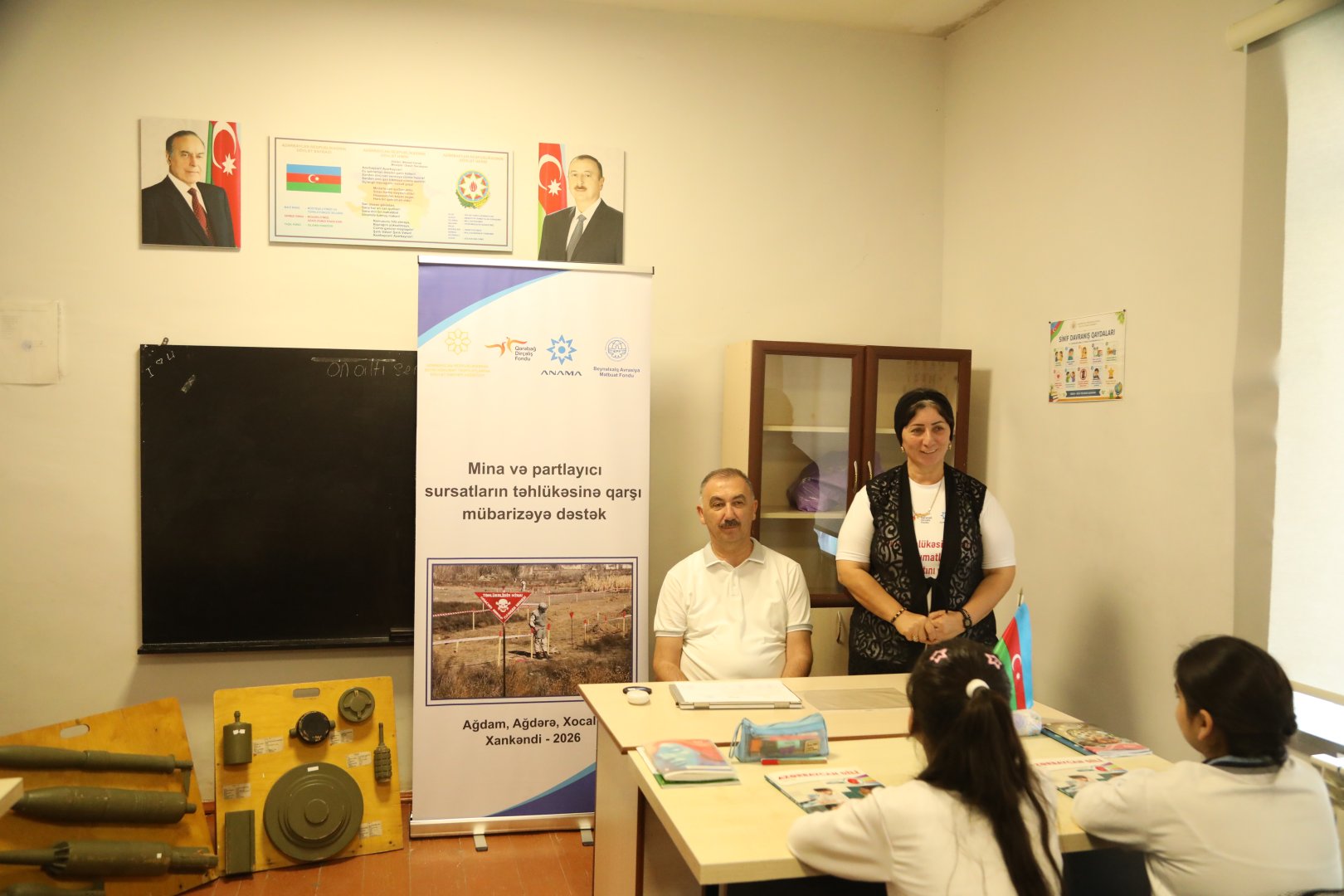 Ağdərə rayonunun Həsənriz kəndində mina təhlükəsinə dair maarifləndirmə təlimləri keçirilib (FOTO)