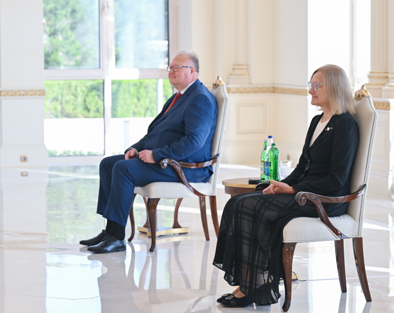 Prezident İlham Əliyev Estoniyanın Azərbaycanda yeni təyin olunmuş səfirini qəbul edib (FOTO/VİDEO)