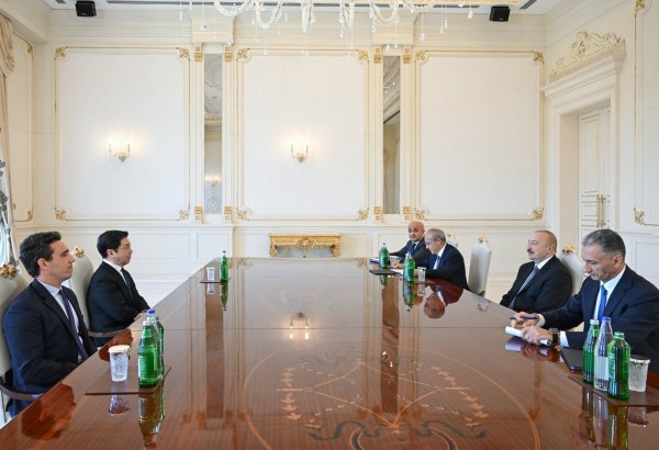 Prezident İlham Əliyev Çin və İtaliya şirkətlərinin rəhbər şəxslərini qəbul edib (FOTO/VİDEO)