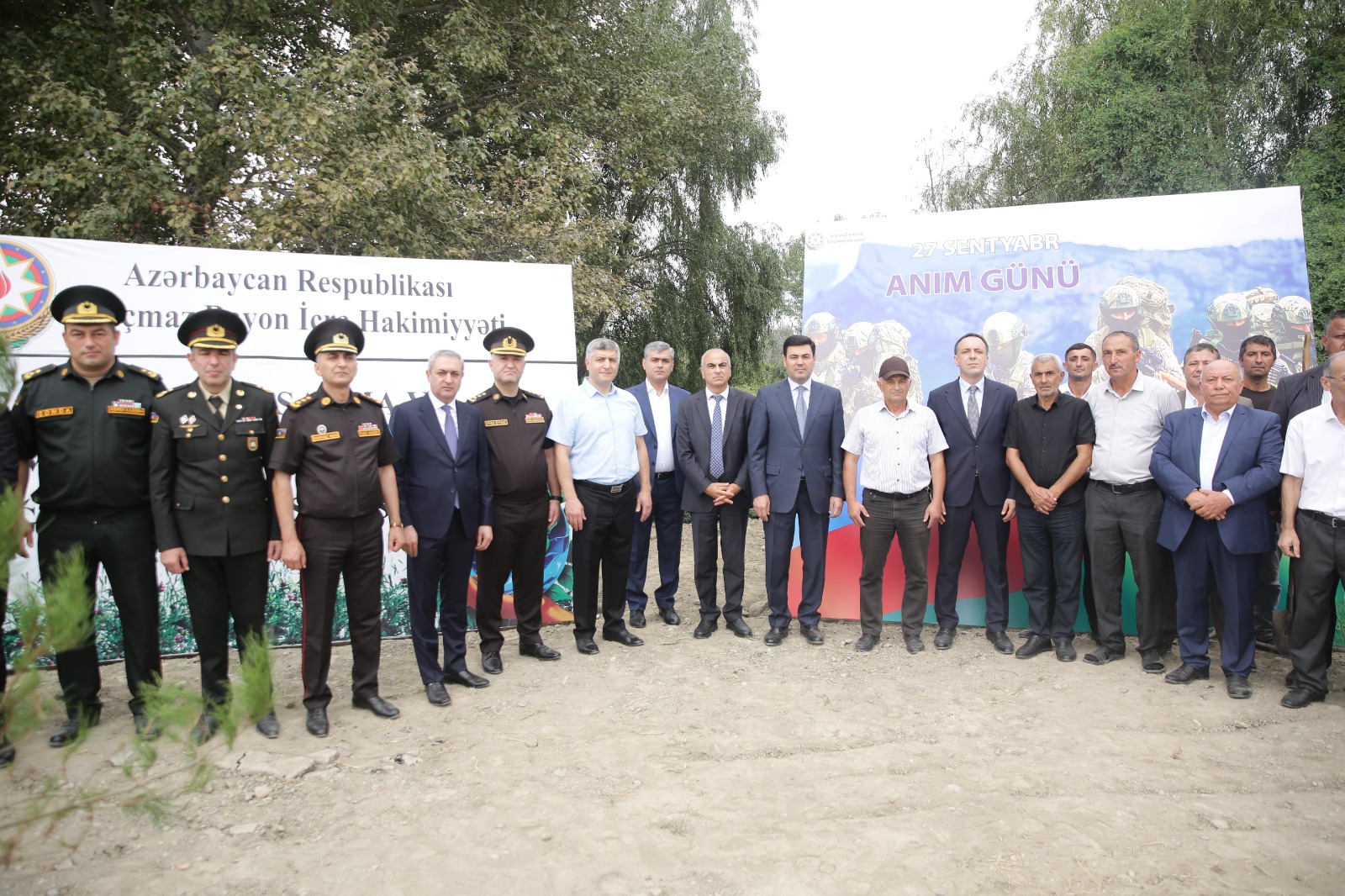 Xaçmazda şəhidlərin xatirəsinə ağacəkmə aksiyası keçirilib (FOTO)