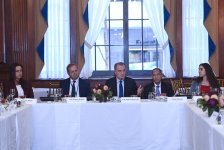 Ceyhun Bayramov ABŞ biznes nümayəndələri ilə görüşdə Azərbaycanın strateji prioritetlərini açıqlayıb (FOTO)