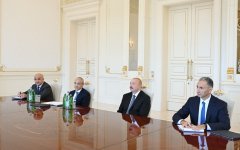 Prezident İlham Əliyev Çin və İtaliya şirkətlərinin rəhbər şəxslərini qəbul edib (FOTO)