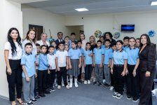 Alyona Əliyeva 3 nömrəli xüsusi təhsil müəssisəsini ziyarət edib (FOTO/VİDEO)
