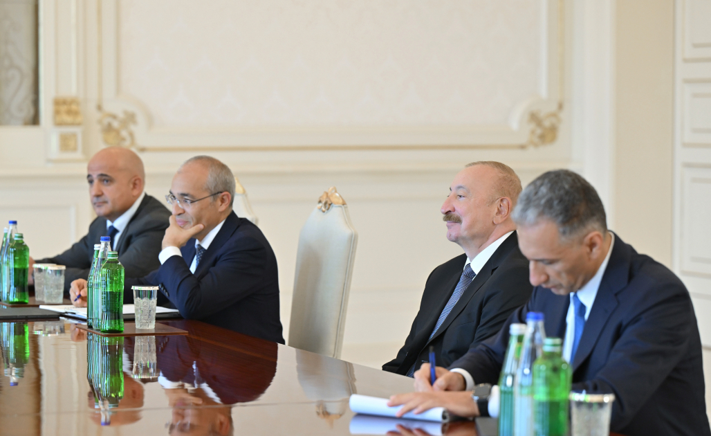 Prezident İlham Əliyev Çin və İtaliya şirkətlərinin rəhbər şəxslərini qəbul edib (FOTO)