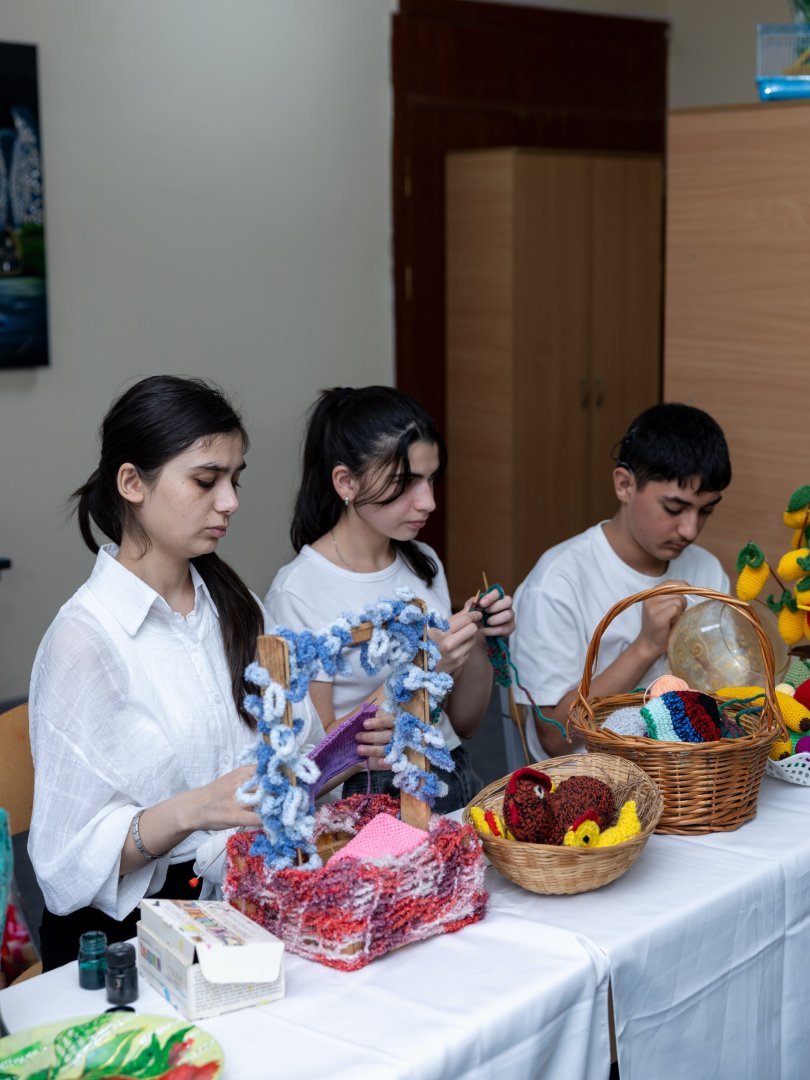 Alyona Əliyeva 3 nömrəli xüsusi təhsil müəssisəsini ziyarət edib (FOTO/VİDEO)
