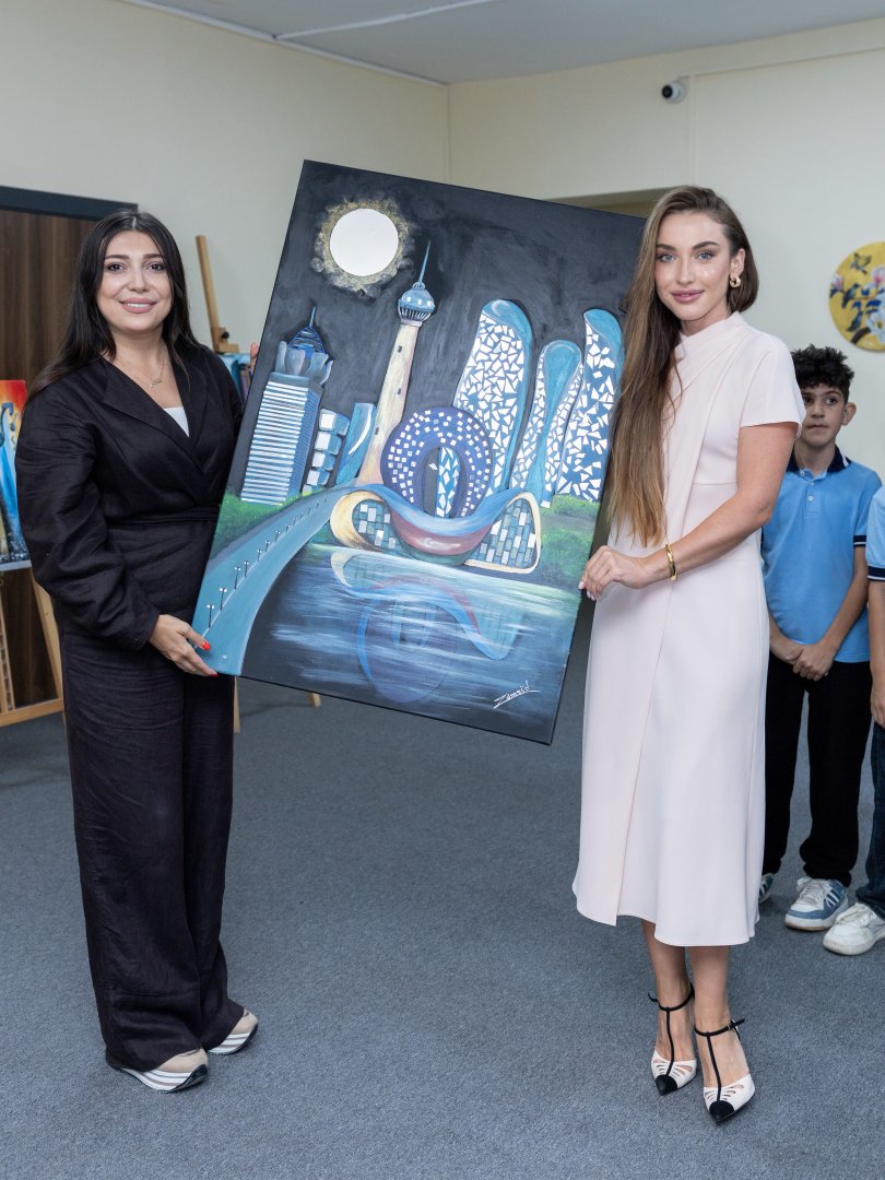 Alyona Əliyeva 3 nömrəli xüsusi təhsil müəssisəsini ziyarət edib (FOTO/VİDEO)