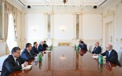 Prezident İlham Əliyev Tacikistanın Baş nazirini qəbul edib (FOTO)