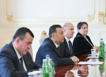 Prezident İlham Əliyev Tacikistanın Baş nazirini qəbul edib (FOTO)