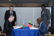 Azərbaycan və Sent-Kits və Nevis arasında viza tələbinin qarşılıqlı ləğvi barədə saziş imzalanıb (FOTO)