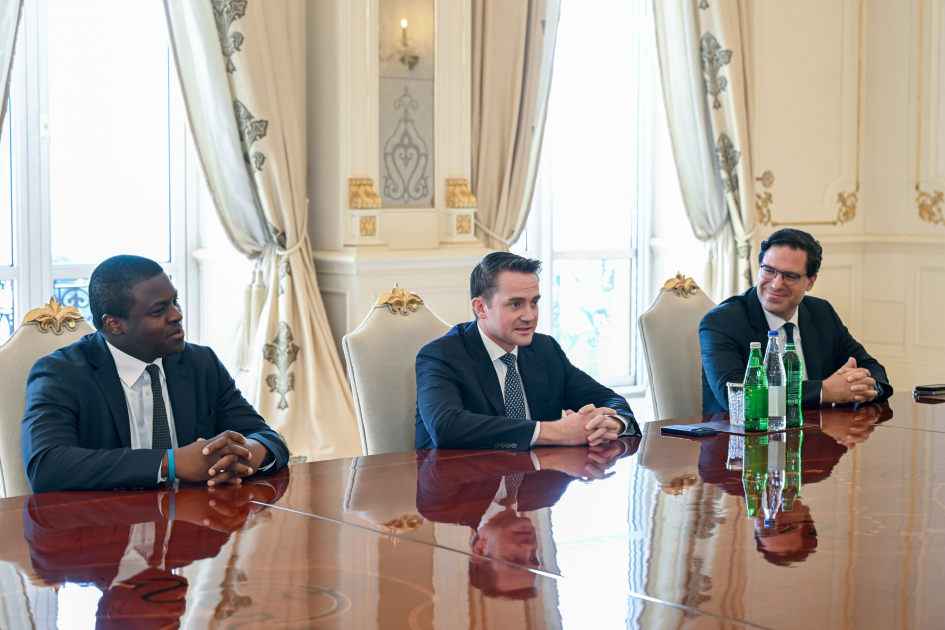 Prezident İlham Əliyev “Brookfield Asset Management” şirkətinin baş icraçı direktorunu qəbul edib (FOTO)