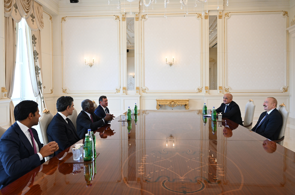 Prezident İlham Əliyev “Global Infrastructure Partners” şirkətinin rəhbərini qəbul edib (FOTO)