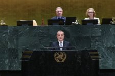 Ceyhun Bayramov BMT Baş Assambleyasının 81-ci sessiyasında çıxış edib (FOTO)