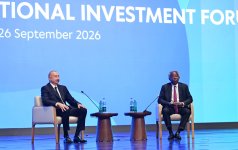 Prezident İlham Əliyev II Azərbaycan Beynəlxalq İnvestisiya Forumu çərçivəsində keçirilən tədbirdə iştirak edir (CANLI YAYIM) (FOTO)