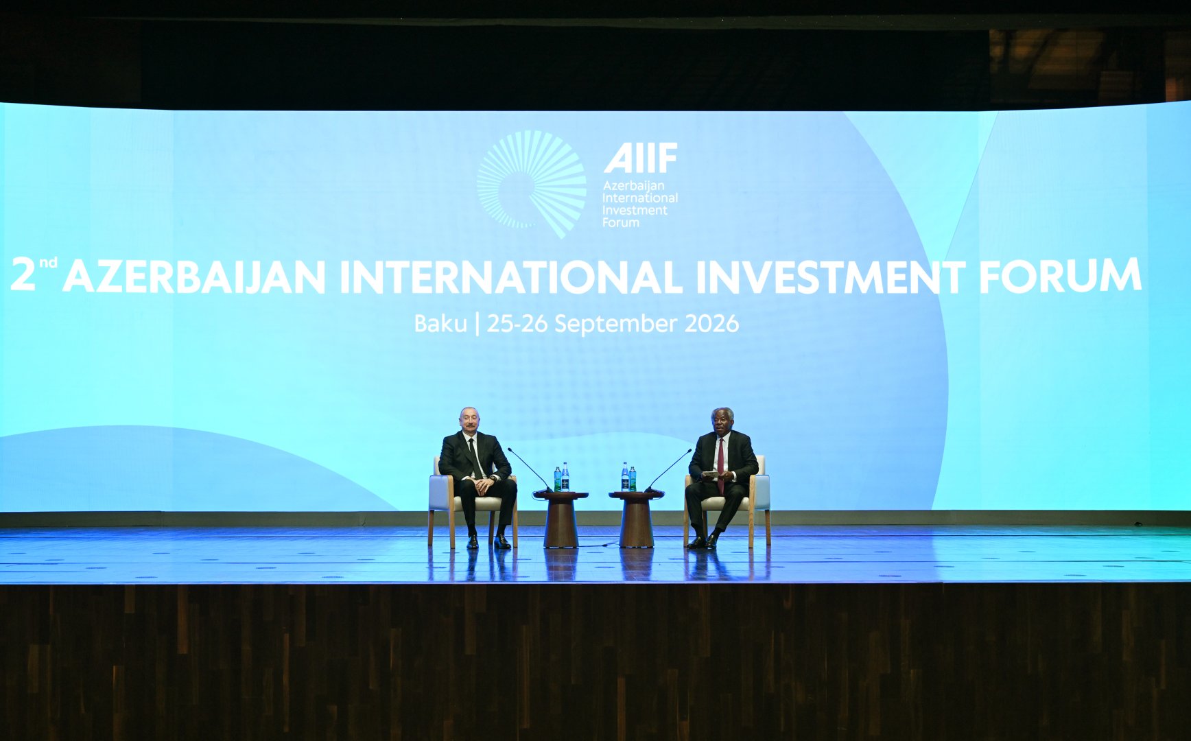 Prezident İlham Əliyev II Azərbaycan Beynəlxalq İnvestisiya Forumu çərçivəsində keçirilən tədbirdə iştirak edir (CANLI YAYIM) (FOTO)