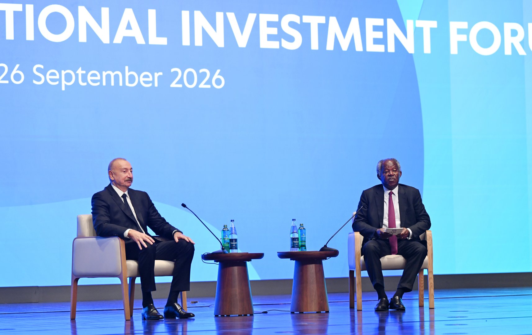 Prezident İlham Əliyev II Azərbaycan Beynəlxalq İnvestisiya Forumu çərçivəsində keçirilən tədbirdə iştirak edir (CANLI YAYIM) (FOTO)