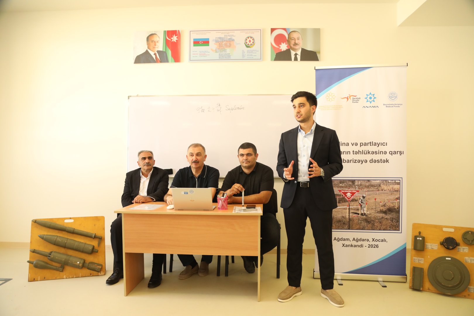 Ağdamda mina təhlükəsinə dair maarifləndirmə təlimləri davam edir (FOTO)