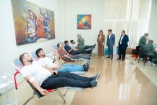 Anım Gününə həsr olunmuş qanvermə aksiyası keçirilib (FOTO)