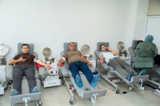 Anım Gününə həsr olunmuş qanvermə aksiyası keçirilib (FOTO)