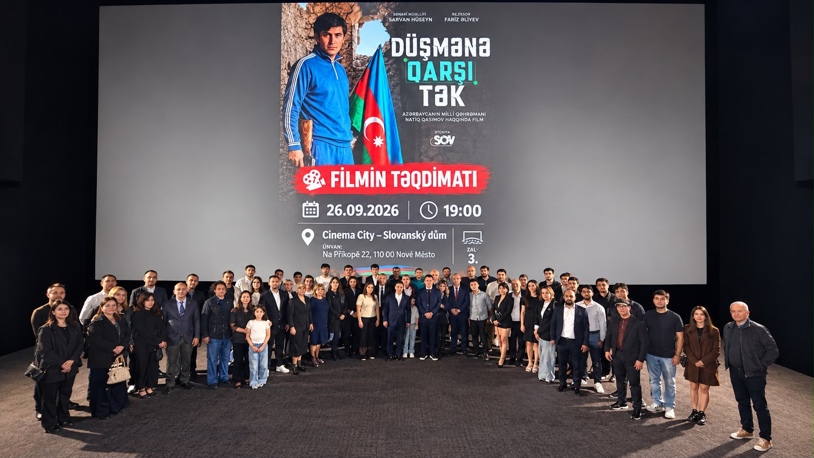 Praqada Azərbaycanın Milli Qəhrəman Natiq Qasımov haqqında film nümayiş olunub (FOTO)