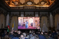 Leyla Əliyeva “Harmoniya” sənədli filminin təqdimat mərasimində iştirak edib (FOTO)