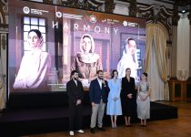 Leyla Əliyeva “Harmoniya” sənədli filminin təqdimat mərasimində iştirak edib (FOTO)