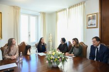 Leyla Əliyeva və Alyona Əliyeva Vatikan şəhər-dövlətinin qubernatorluğunun prezidenti ilə görüşüblər (FOTO)