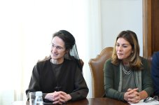 Leyla Əliyeva və Alyona Əliyeva Vatikan şəhər-dövlətinin qubernatorluğunun prezidenti ilə görüşüblər (FOTO)