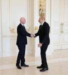 Prezident İlham Əliyev FIFA-nın prezidentini qəbul edib (FOTO)