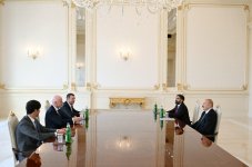 Prezident İlham Əliyev FIFA-nın prezidentini qəbul edib (FOTO)