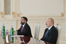 Prezident İlham Əliyev FIFA-nın prezidentini qəbul edib (FOTO)