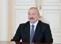 Prezident İlham Əliyev FIFA-nın prezidentini qəbul edib (FOTO)