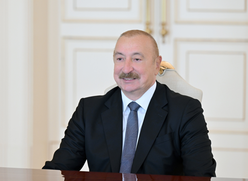 Prezident İlham Əliyev FIFA-nın prezidentini qəbul edib (FOTO)