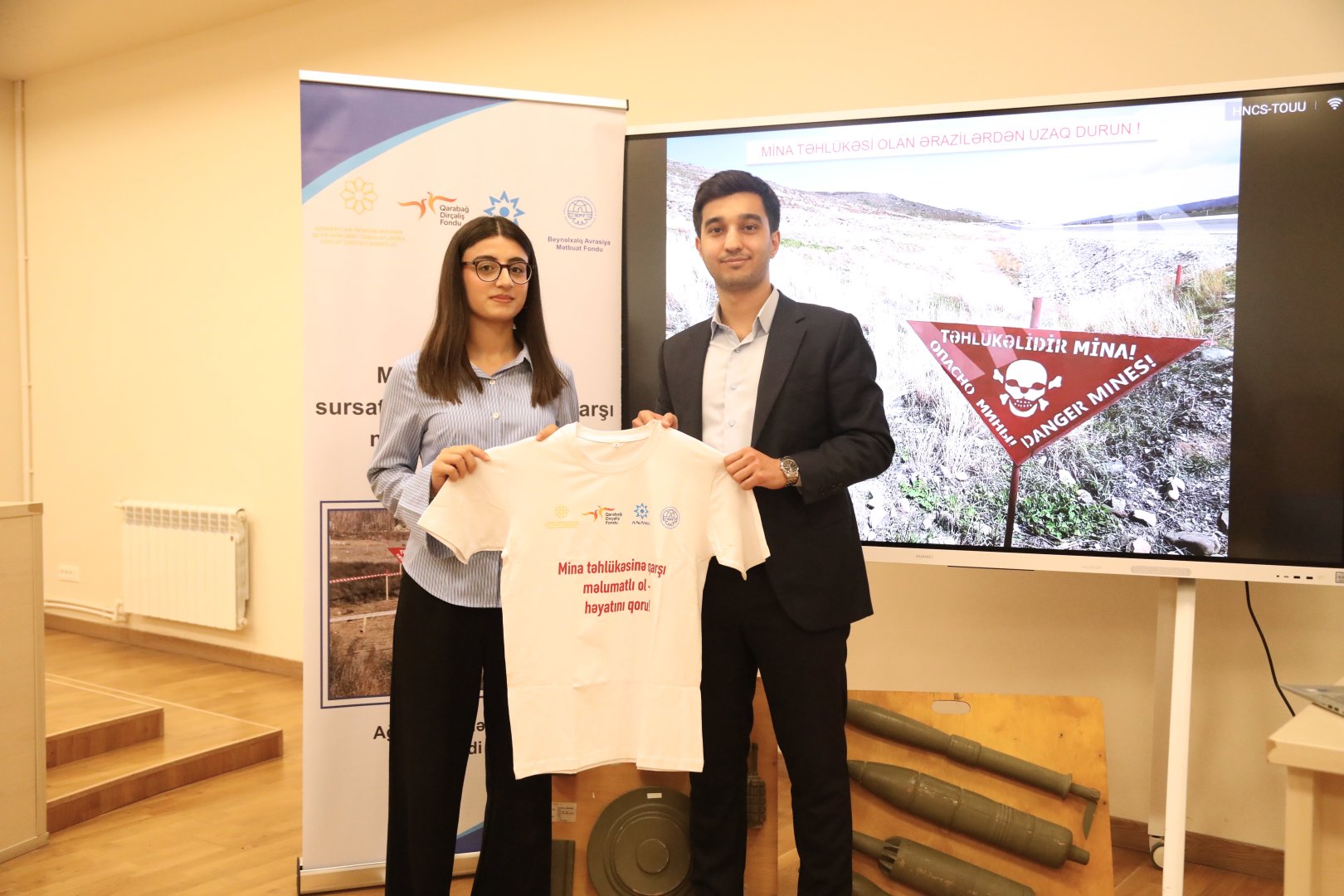 Xankəndidə mina təhlükəsinə dair yekun maarifləndirmə təlimləri keçirilib (FOTO)
