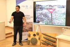 Xankəndidə mina təhlükəsinə dair yekun maarifləndirmə təlimləri keçirilib (FOTO)