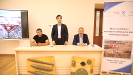Xankəndidə mina təhlükəsinə dair yekun maarifləndirmə təlimləri keçirilib (FOTO)
