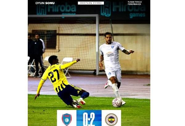 “Turan Tovuz” “Fənərbağça” ilə yoldaşlıq oyununda məğlub olub