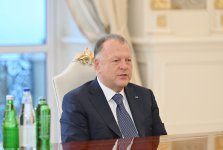 Prezident İlham Əliyev Beynəlxalq Cüdo Federasiyasının prezidentini qəbul edib (FOTO)