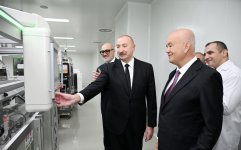 Prezident İlham Əliyev Pirallahı Sənaye Parkında dərman istehsalı müəssisəsinin açılışında iştirak edib (FOTO)
